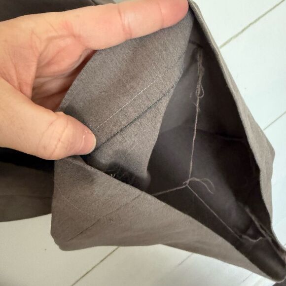 Zara Women’s Medium Grey Wide Leg Trouser Dress Pants - Picture 5 of 8